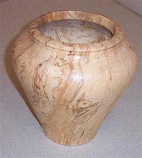 Spalted Horse chestnut vase by Ian Alston